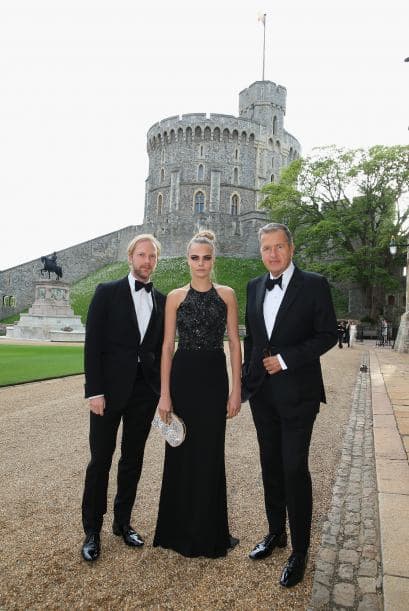 Todos posaron con el castillo de fondo.Mira aquí lo último en chismes.