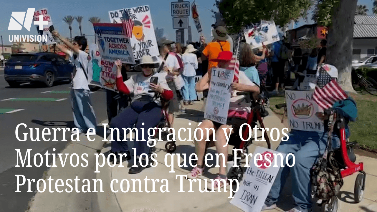 Guerra e inmigración y otras razones por las que ciudadanos en Fresno protestan contra Trump