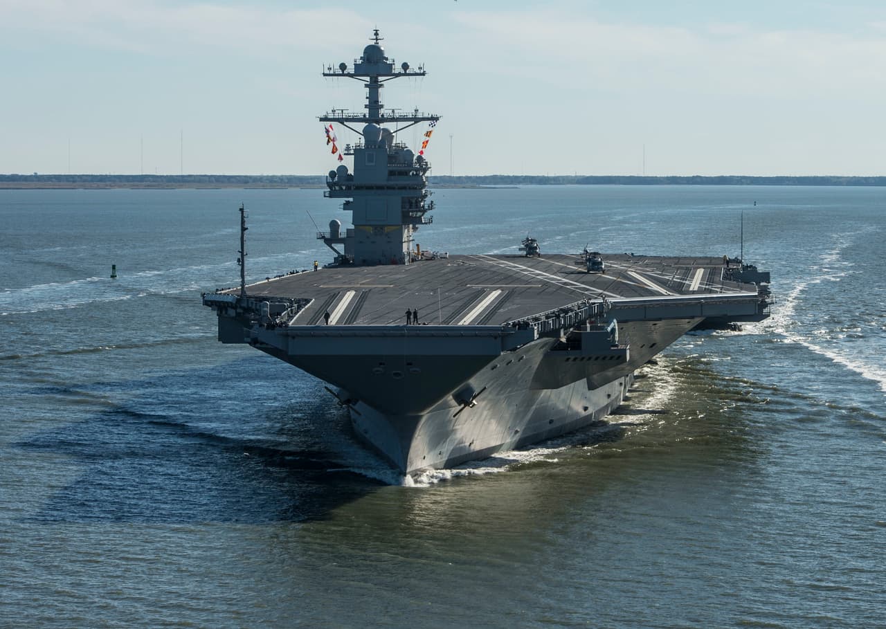 El USS Gerald Ford zarpa a su primera misión: así es el portaaviones más grande del mundo 
