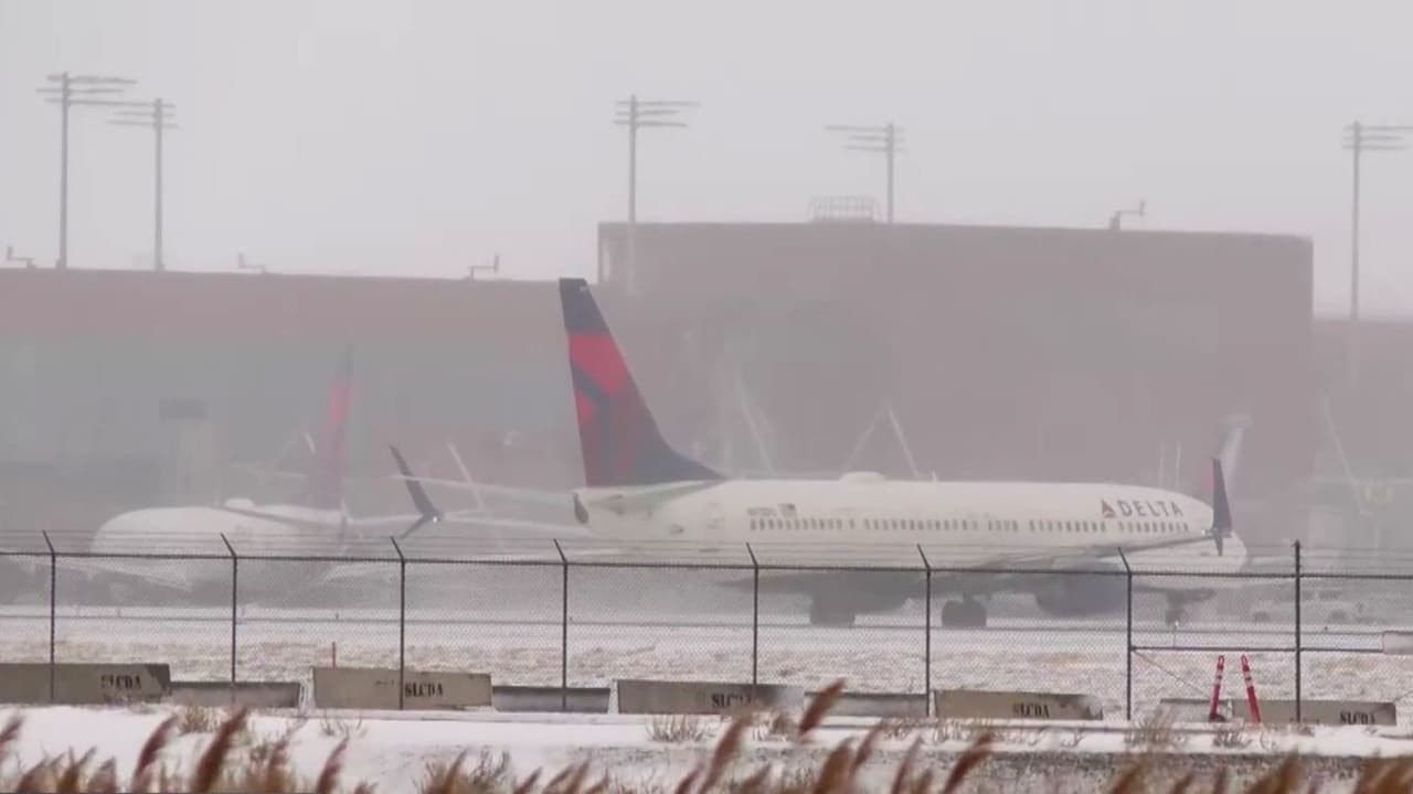 Tormenta invernal afecta a cientos de vuelos en el Aeropuerto Internacional de Salt Lake