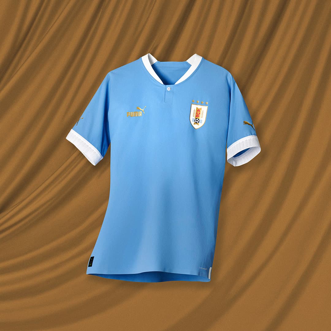 URUGUAY, LOCAL. Las distintas marcas patrocinadoras se han lucido con los diseños para el Mundial Qatar 2022.