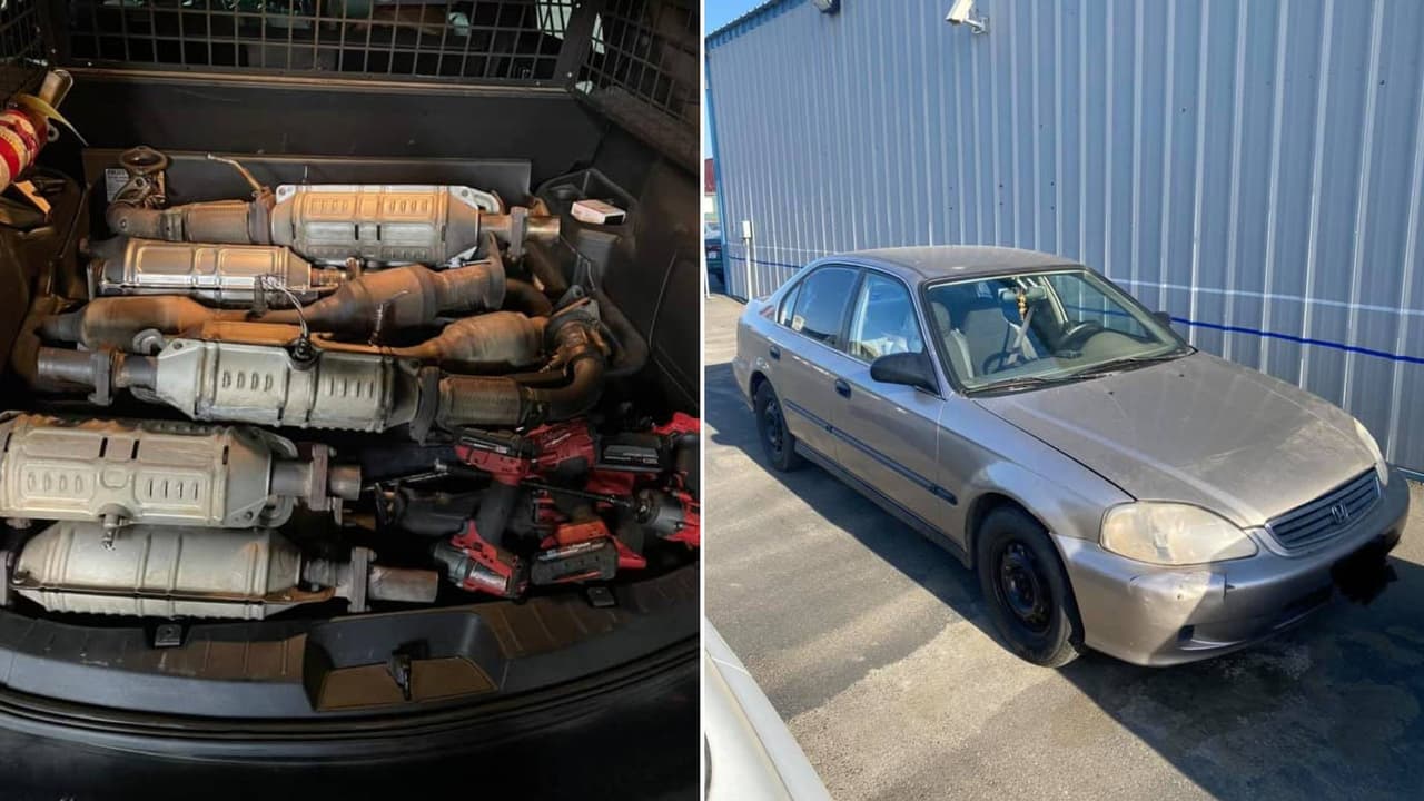 Arrestan a tres personas en posesión de 13 catalizadores robados en Ceres