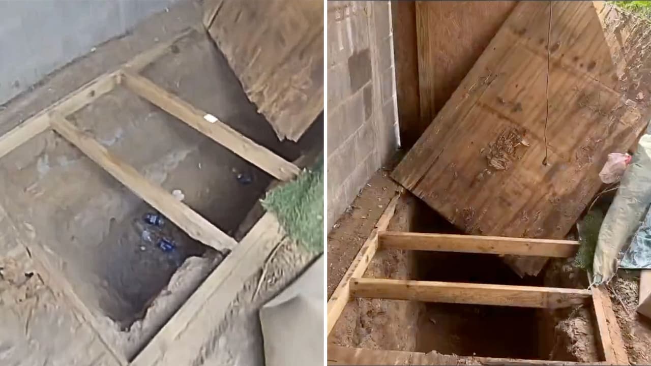 Descubren escondite bajo tierra para tráfico de inmigrantes