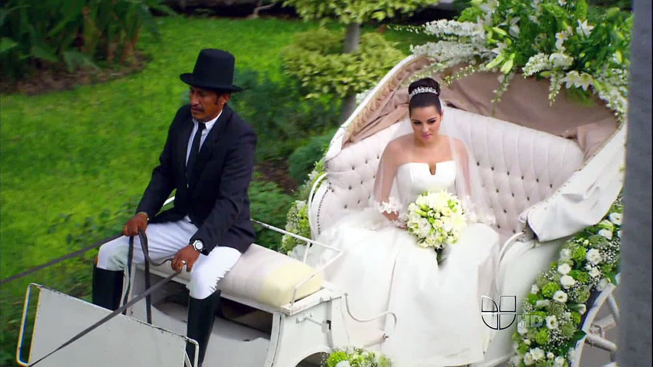 En "Triunfo del amor" María por fin casarse con su amado Max. Maite Perroni es una de las novias de telenovela más hermosas.