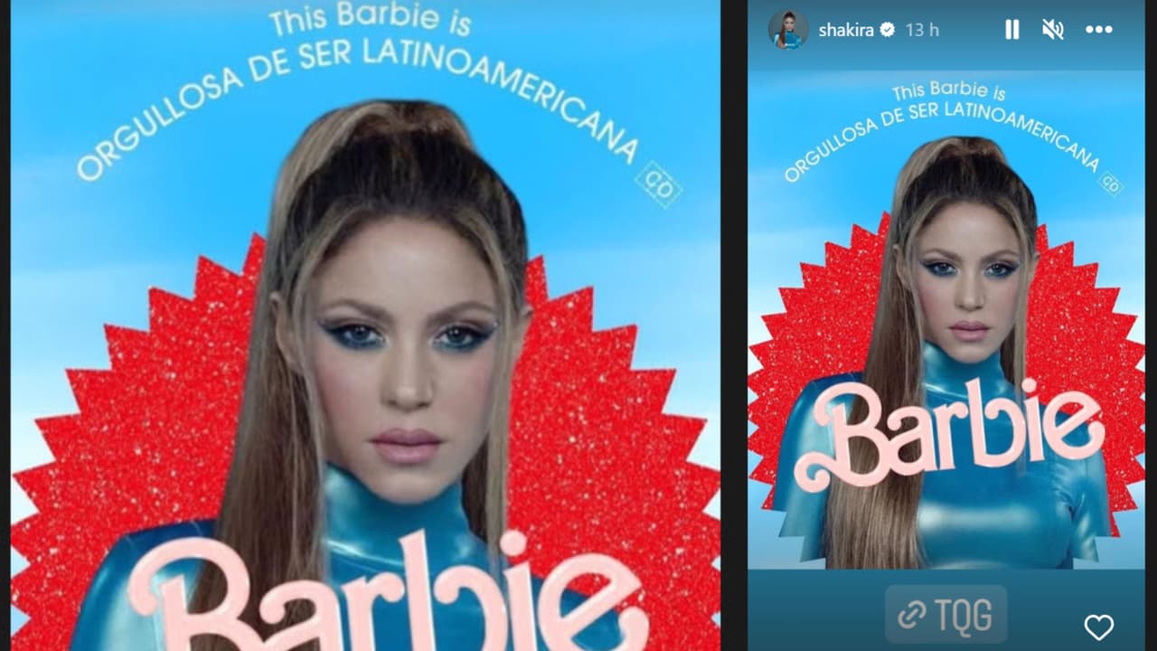Con este filtro del póster de la película 'Barbie', Shakira volvió a decir que está "Orgullosa de ser latinoamericana".