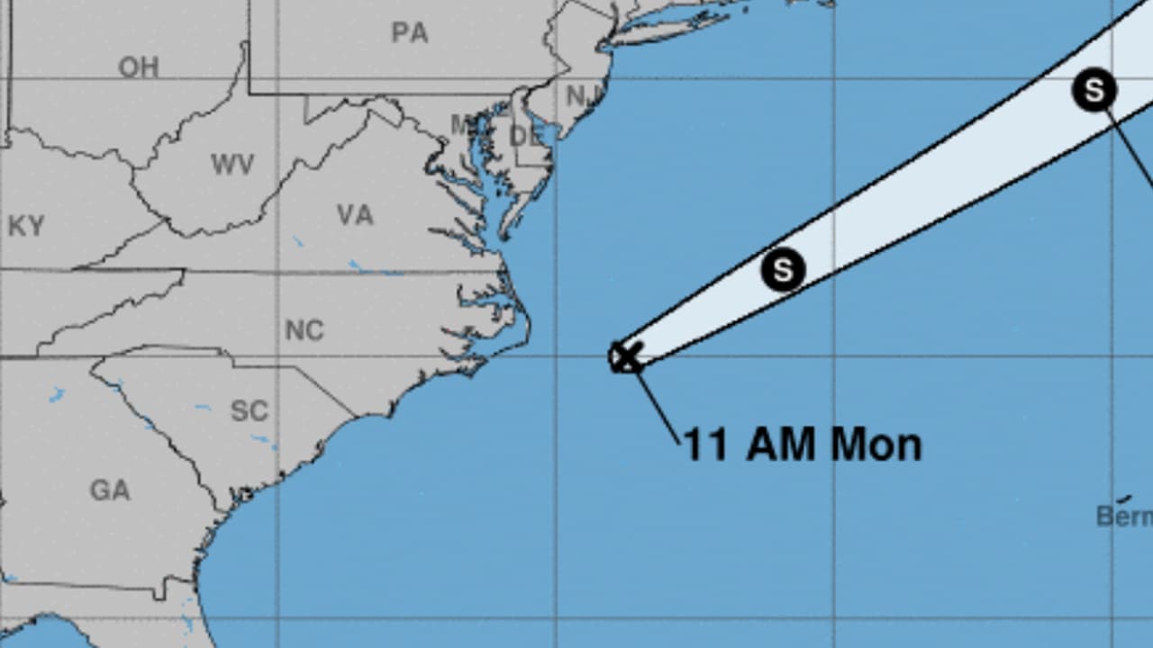 Se forma depresión tropical frente a la costa de Carolina del Norte