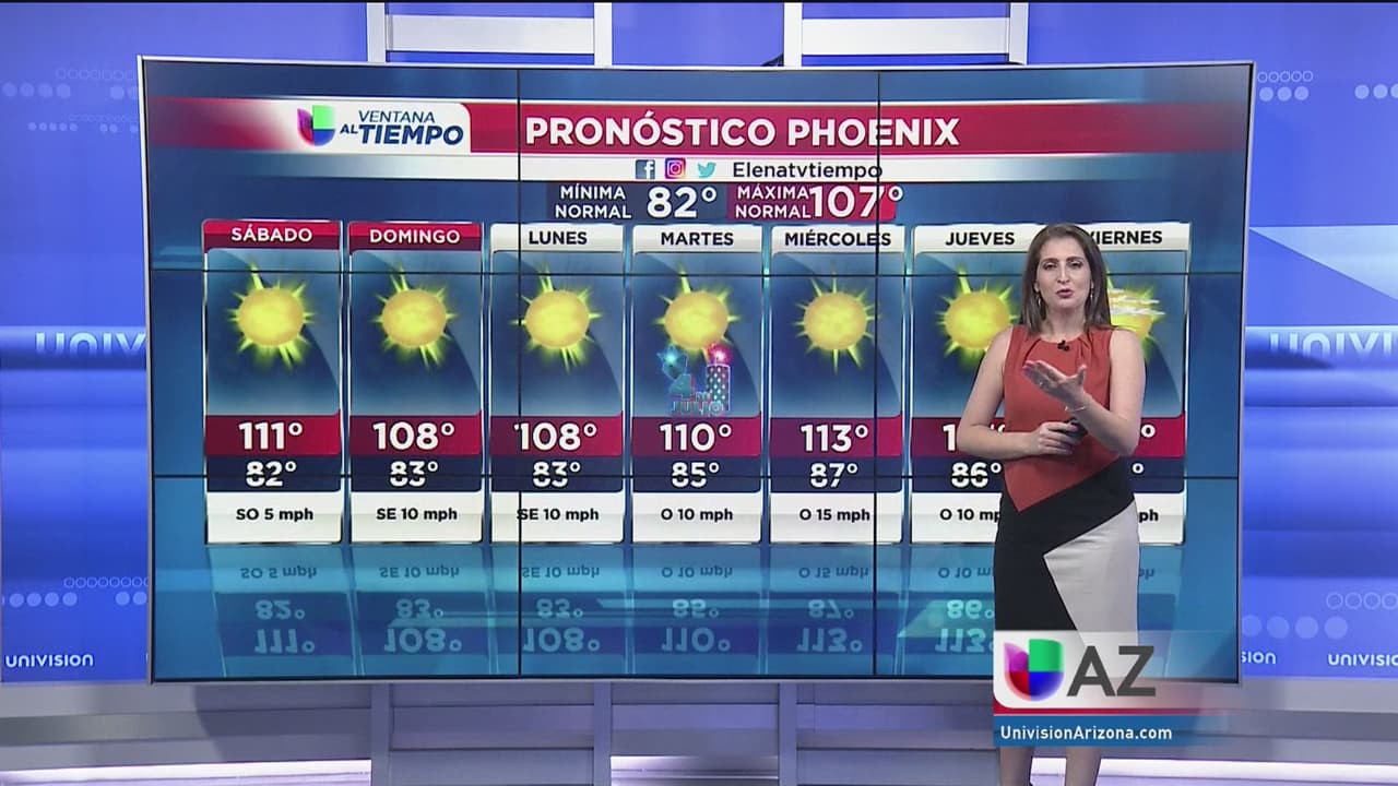 Temperaturas elevadas para este fin de semana en Arizona