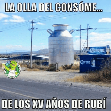 Consomé y cerveza de sobra en los XV de Rubí.
