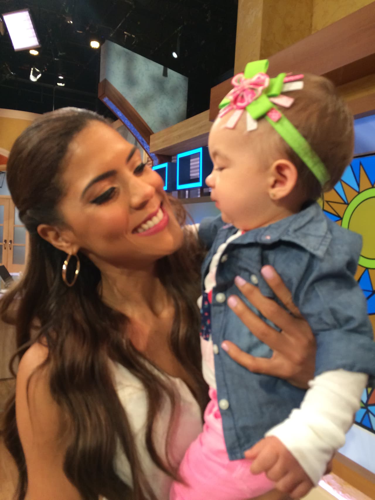 Todos estaban felices en casa con la visita de esta princesita.