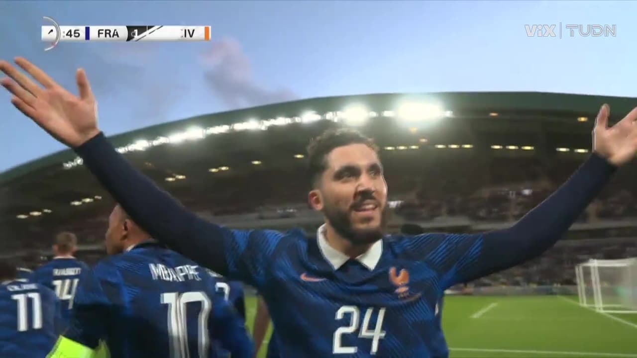 ¡Golazo de Francia! Cherki abre el marcador frente a Costa de Marfil
