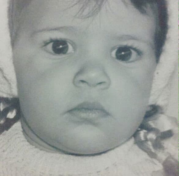 ¿O qué tal cuando era una adorable nena?