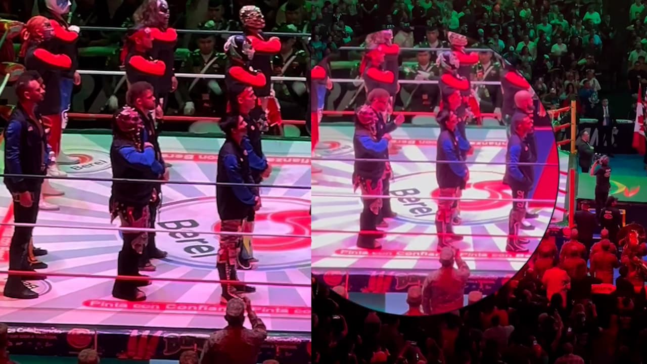 Ojo a lo que hizo Beast Mortos durante el himno de México en el Grand Prix CMLL