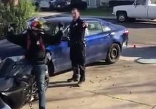 “Me pude haber convertido en un hashtag”: el relato de un ex marine agredido al filmar a un policía