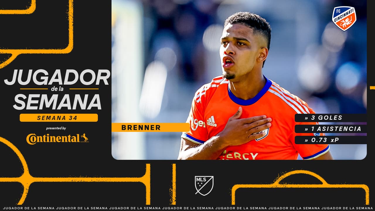 Con triplete en Decision Day, Brenner es Jugador de la Semana 34