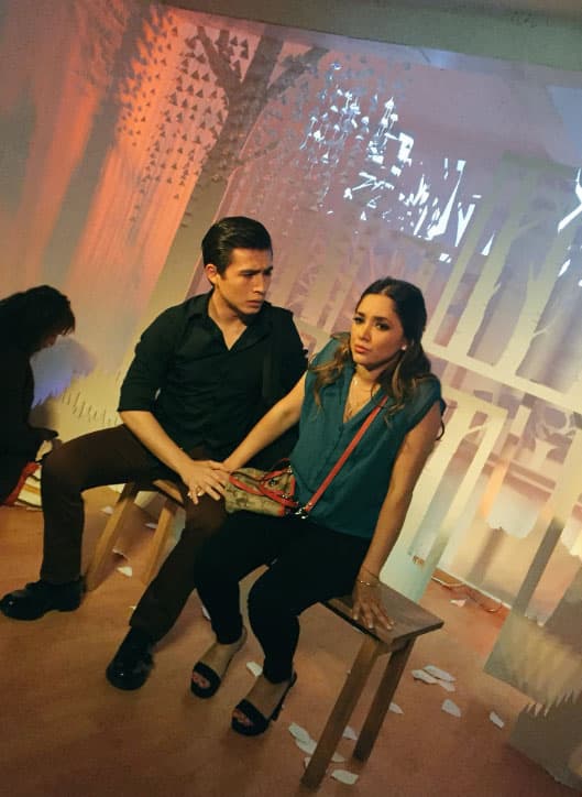 Una de las obras en las que ha participado es 'Cielo', donde compartía el escenario con
<b><a href="http://www.univision.com/temas/sherlyn-gonzalez">Sherlyn</a></b>.