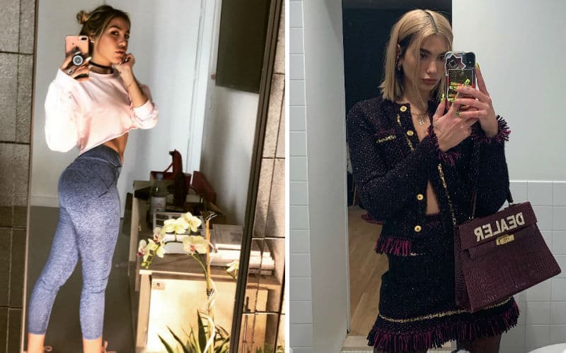 Según Frida Sofía, el parecido físico entre las dos es tal que podrían ser familia. Y en edad tampoco no son muy distintas, Frida tiene 27 años y Dua 24.