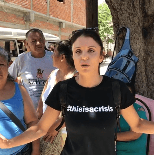 Durante su estancia en México, otro de los lugares que visitó fue el municipio de Jojutla, ubicado en el estado de Morelos, uno de los sitios que resultó con mayores afectaciones por este terremoto.