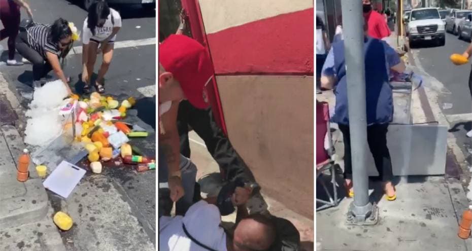 “Arriesga uno la vida”: Ataque a vendedor ambulante acaba en pelea entre quienes lo ayudaron y el agresor