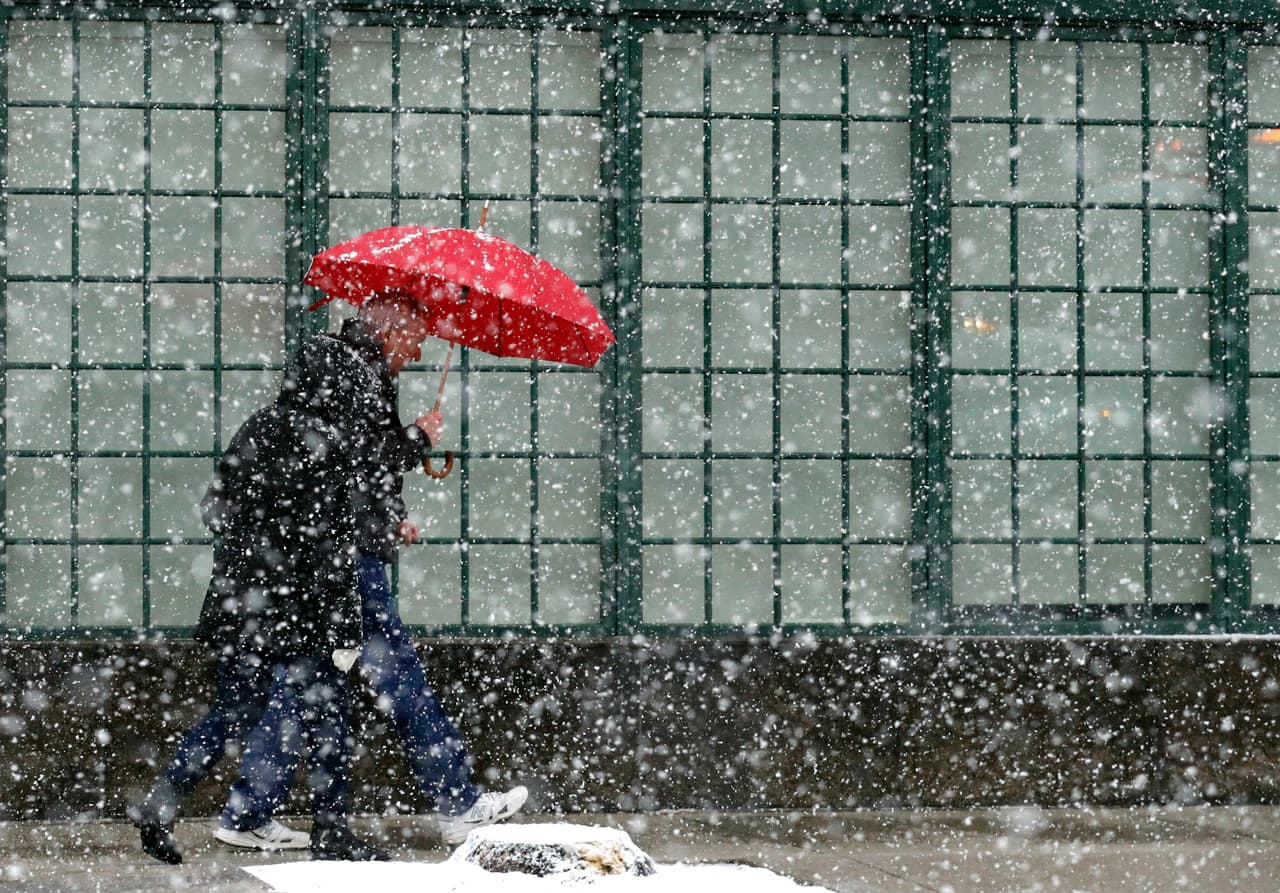 Este fue el panoráma de domingo 14 de abril de 2019, en Chicago, donde las temperaturas han bajado hasta casi punto de congelación.