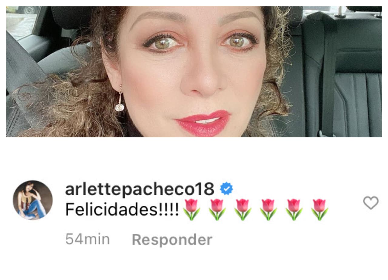 Entre las famosas que felicitaron al hijo de Lucía Méndez estuvo la actriz Arlette Pacheco. 
<br>