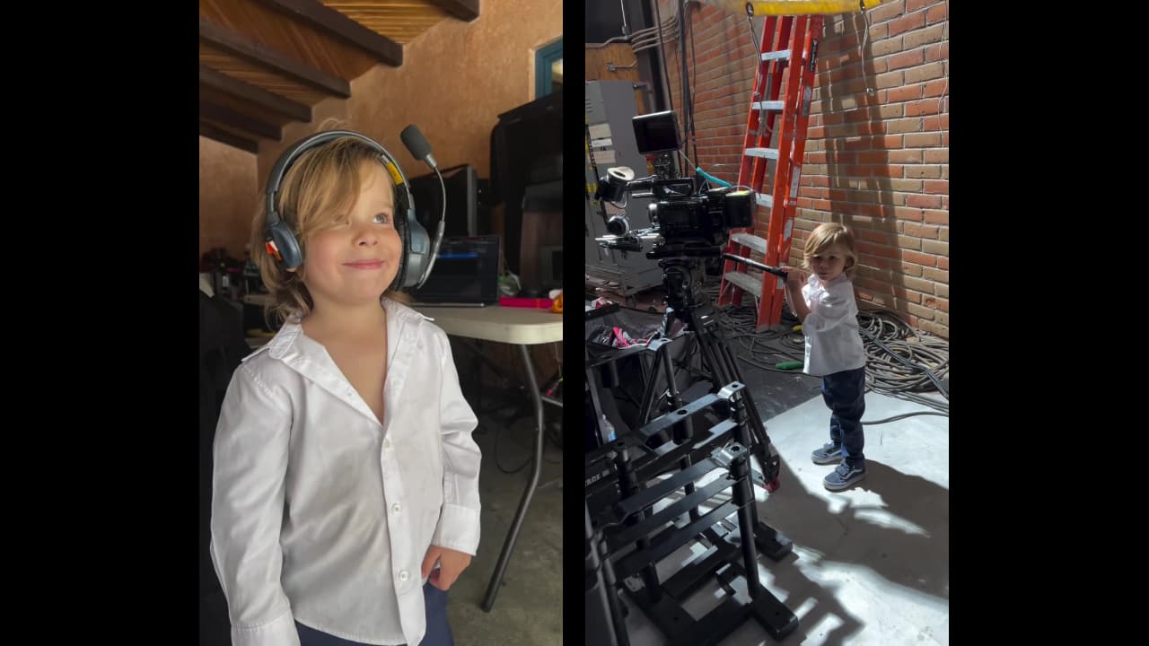 Bosco, hijo de Brandon Peniche, mostró su gusto por la actuación