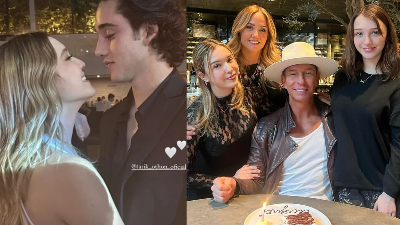 Hija de Andrea Legarreta protagoniza románticos besos con su novio en pleno paseo en globo