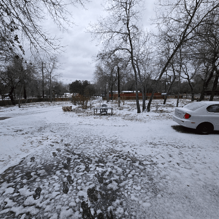 La tormenta invernal trajo una densa capa de nieve que cubrió la ciudad y varias zonas del centro de Texas.
<br>
<br>Usuarios de Univision enviaron las imágenes de cómo vivieron la primer nevada del 2025.