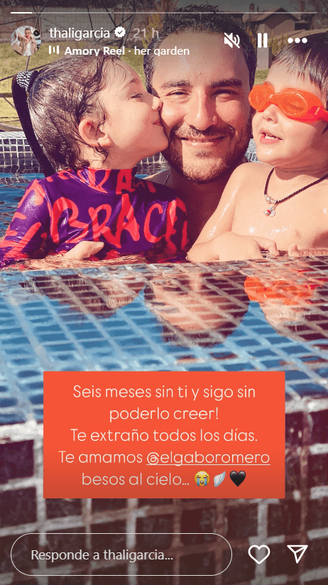 Thalí García dedicó un mensaje a su difunto ex horas antes de destapar que se está divorciando de Felipe Aguilar.