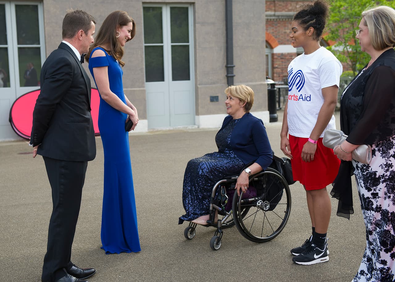 Conoció a varios atletas paralímpicos.