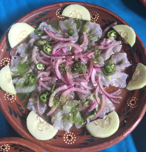 Una comida deliciosa y que no rompe la dieta, aguachile de camarón.