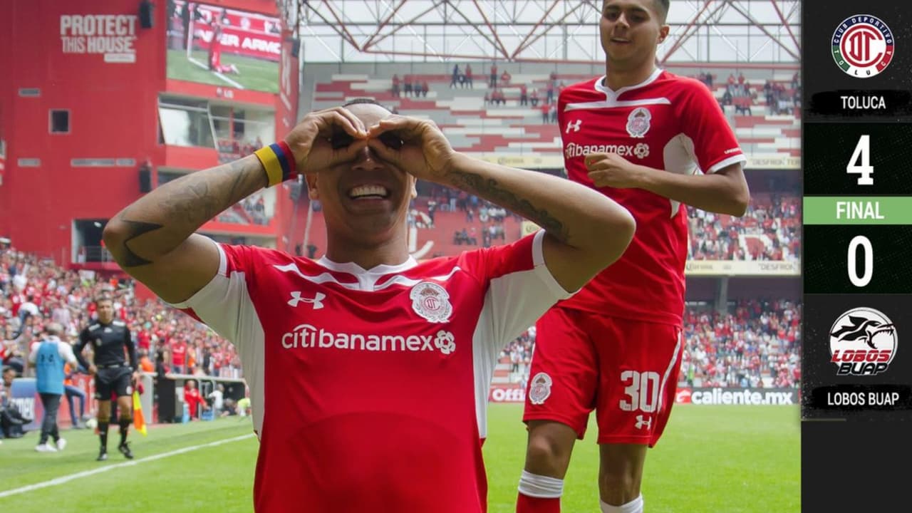 Toluca 4-0 Lobos BUAP - RESUMEN Y GOLES – Clausura 2019 Liga MX