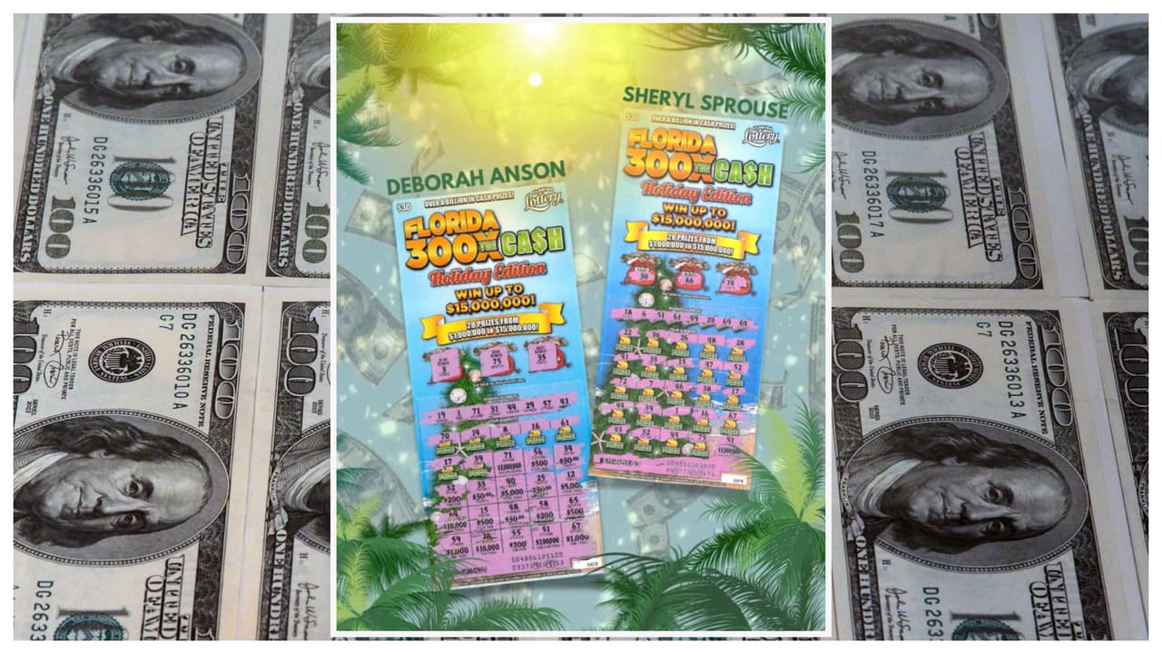 La Lotería de Florida informó que dos mujeres del estado ganaron con el mismo juego del raspadito.