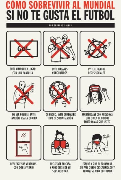 Pero no a todos les gusta el fútbol. (Imagen tomada de redes sociales).
