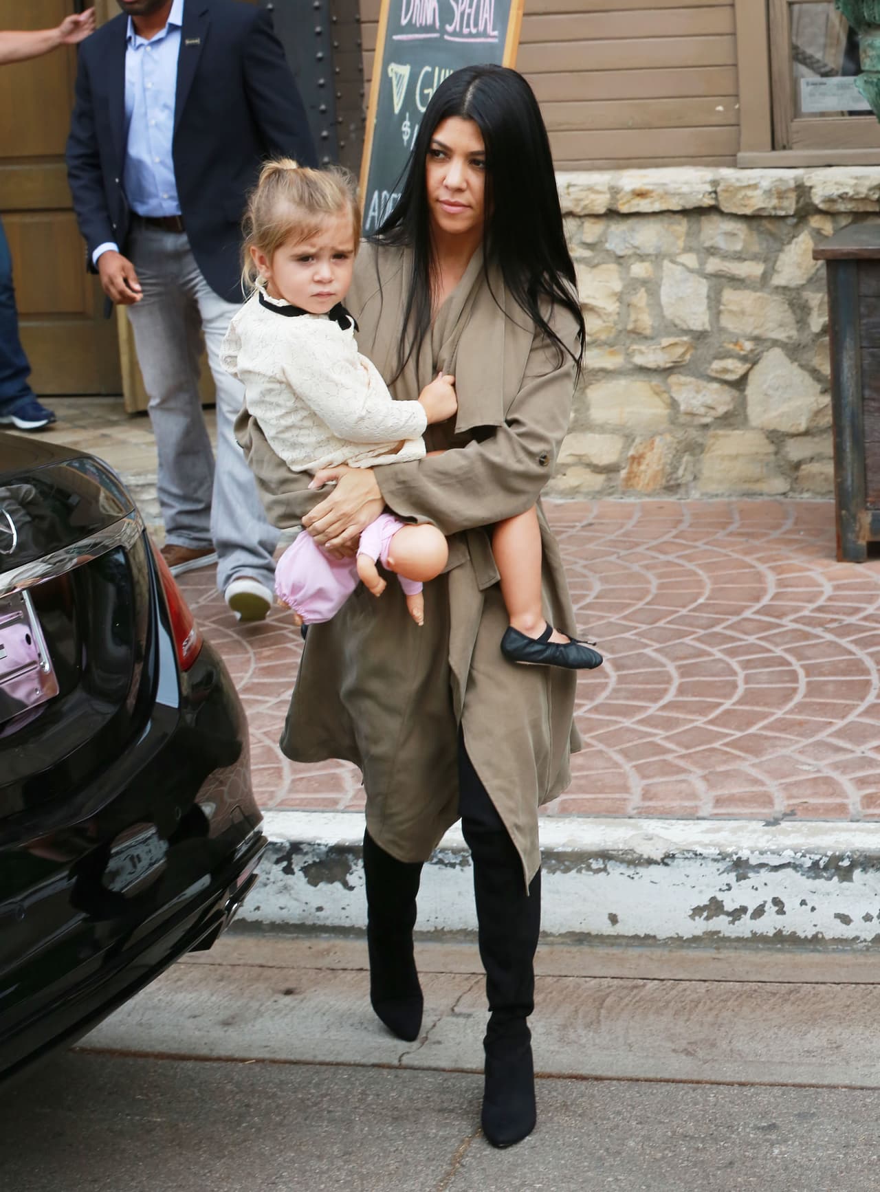 Las chicas a su salida del 'brunch'.