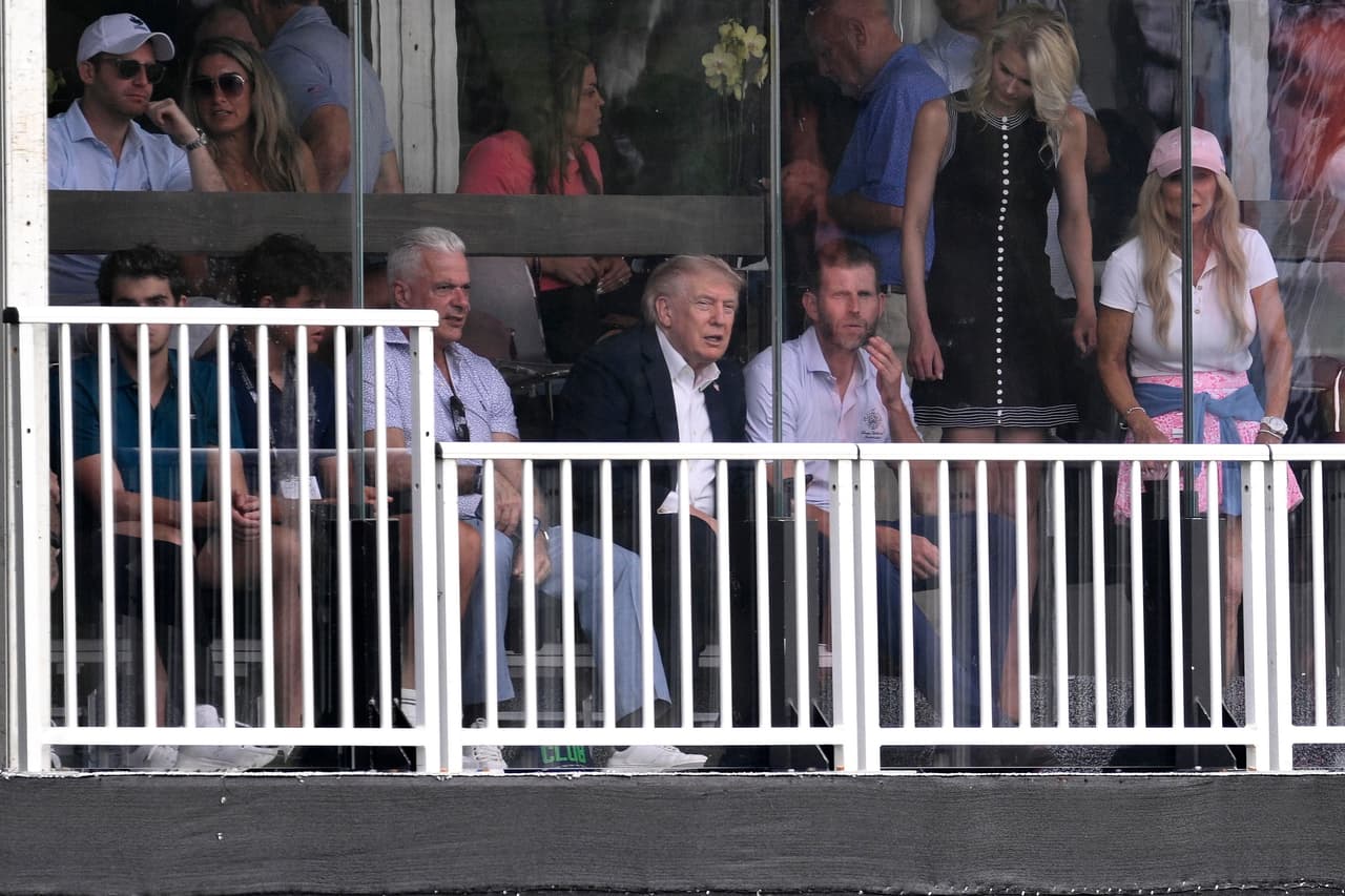 El presidente Donald Trump asistió al Trump National Doral para ver la ronda final del Campeonato Cadillac 2026 el 3 de mayo de 2026.