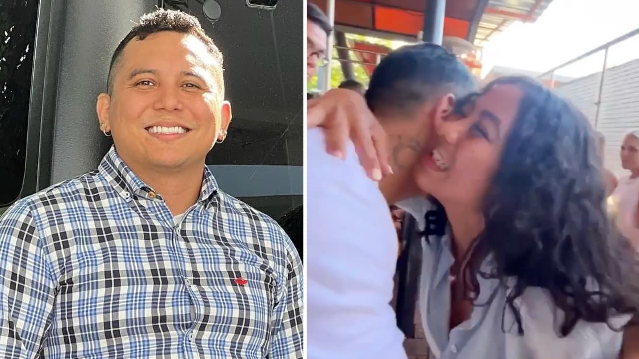 ¿Celan a Edwin Luna por coqueto? Una misteriosa mujer lo abrazó de cara con su hija