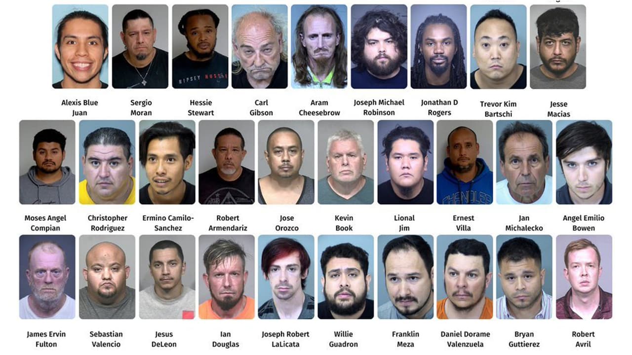 Arrestan a 29 personas sospechosas de cometer delitos sexuales contra niños y tráfico humano en Arizona