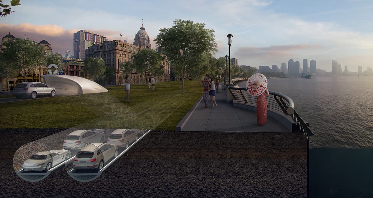 La propuesta para eliminar el tráfico: autos sin conductor circulando bajo tierra