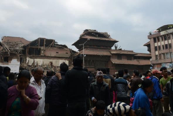 La plaza Durbar, de Katmandú, fue declarada Patrimonio Mundial de la UNESCO. Hoy quedó reducida a escombros.