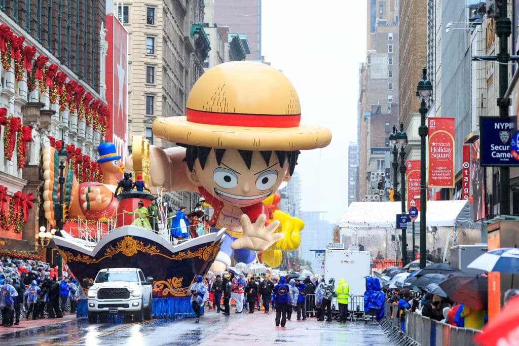 El inflable de Monkey D. Luffy.