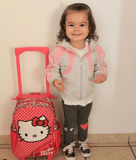 La pequeña Mila ya tiene dos años.