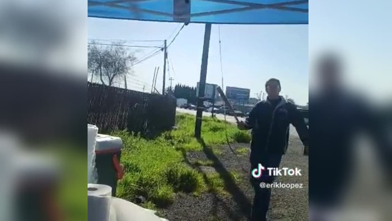 En el video aparece un sujeto identificado como Ho, quien es empleado de Intex Auto Parts, una empresa que se localiza een la cuadra 1400 de Old Bayshore Highway.
<br>