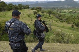 Fuerzas federales en la zona de Cocula.