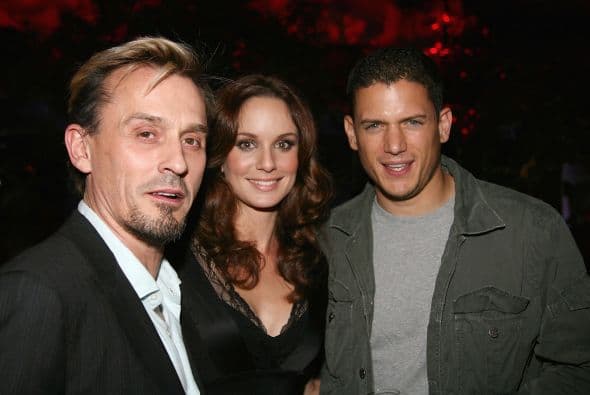 Fanáticos del programa "Prison Break" seguro la recuerdan por su papel de Sara. Aquí en la foto sale con sus coestrellas Robert Knepper y Wentworth Miller. Mira aquí los videos más chismosos.
