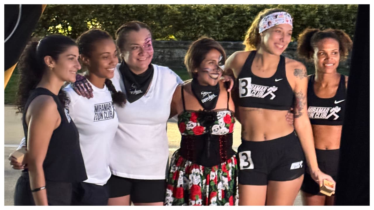 Una carrera de catrinas en Miami para celebrar la vida