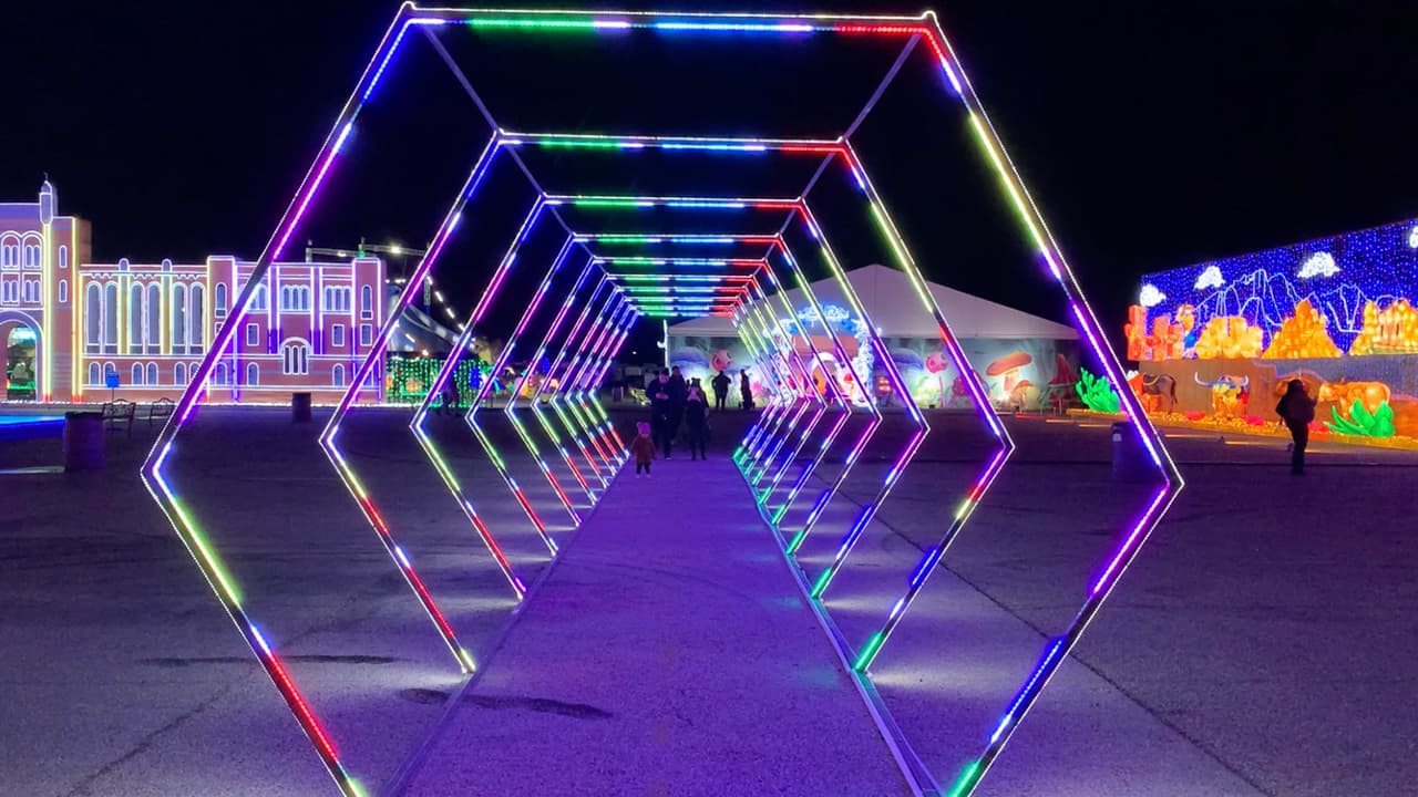 Texas se viste de Navidad con el gran espectáculo de luces Magical Winter Lights cerca de Houston.