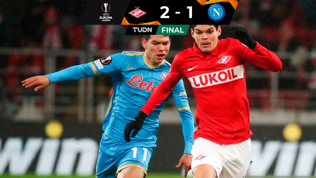 Napoli y 'Chucky' son derrotados en el Grupo C por el Spartak de Moscú en la Europa League