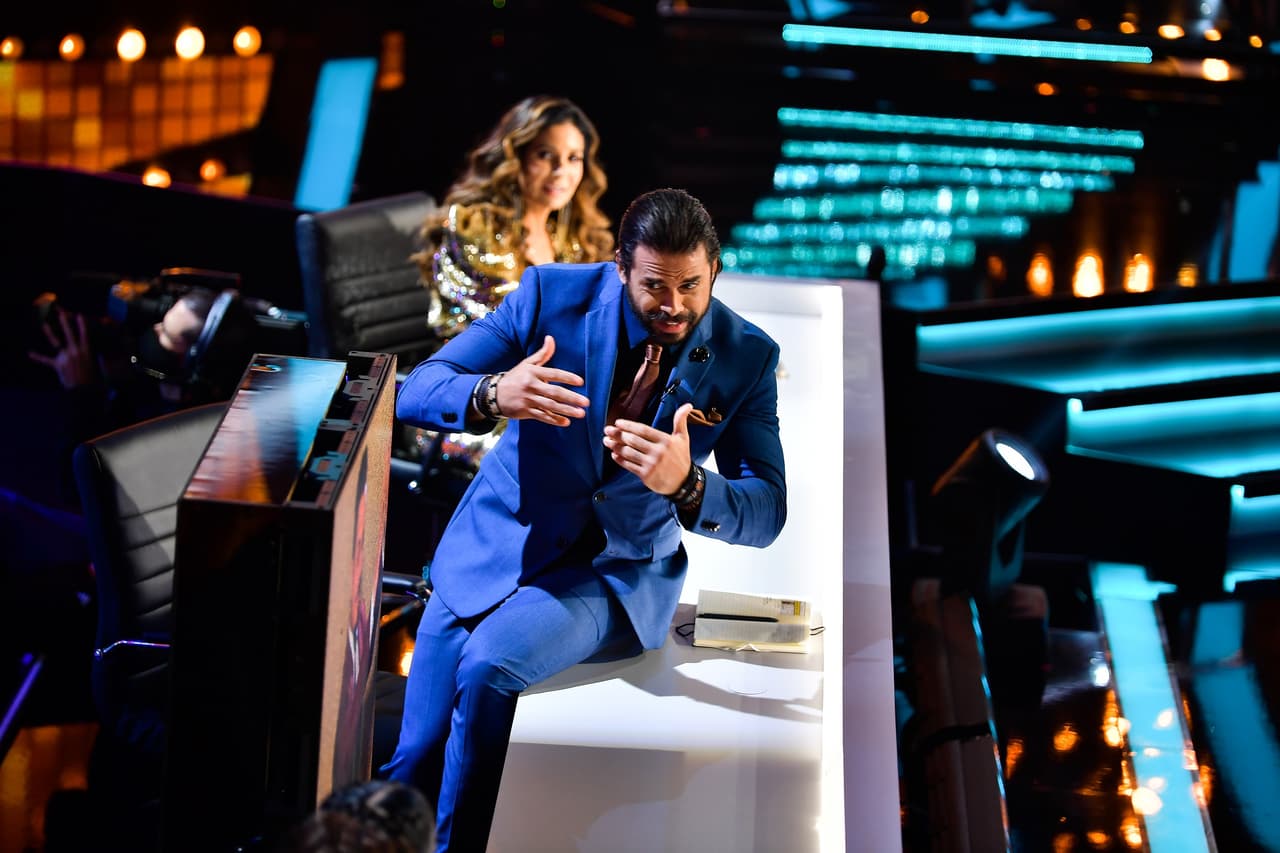 Uno de nuestros invitados de lujo fue el actor Pedro Moreno, quien llegó para acompañar a Paty y Dayanara y así saludó de lejos al juez Casper Smart.