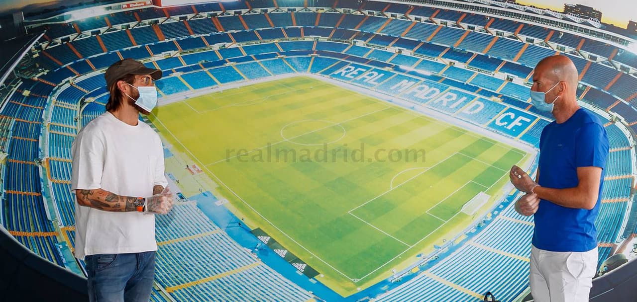 Sergio Ramos y Zinedine Zidane.