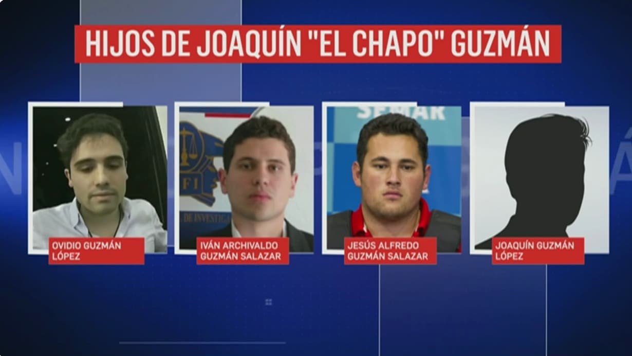 EEUU ofrece una recompensa de 5 millones de dólares por cada uno de los hijos de 'El Chapo' Guzmán
